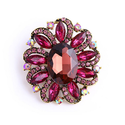 Broșă mare din cristal Morkopela, broșe și ace de petrecere, broșă pentru rochie de mireasă, accesorii de bijuterii