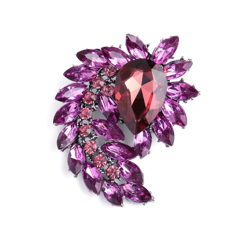 Broșă mare din cristal Morkopela, broșe și ace de petrecere, broșă pentru rochie de mireasă, accesorii de bijuterii