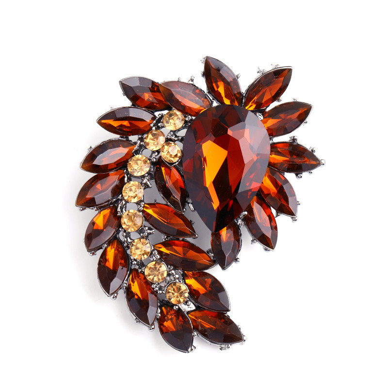 Broșă mare din cristal Morkopela, broșe și ace de petrecere, broșă pentru rochie de mireasă, accesorii de bijuterii