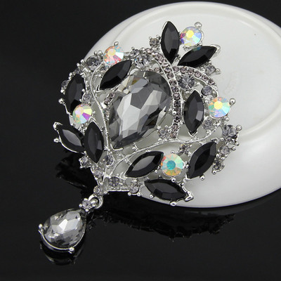 Imitatie Pietre Pretioase Cristal Flori Brose Ace Brose Mari De Nunta Vintage Buchet Pentru Femei Accesorii Rochii