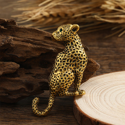 Morkopela Broșe noi de epocă drăguț cu tigru, animale vii, broșă leopard, ace, bijuterii pentru bărbați și femei, prieteni, cadouri de Crăciun