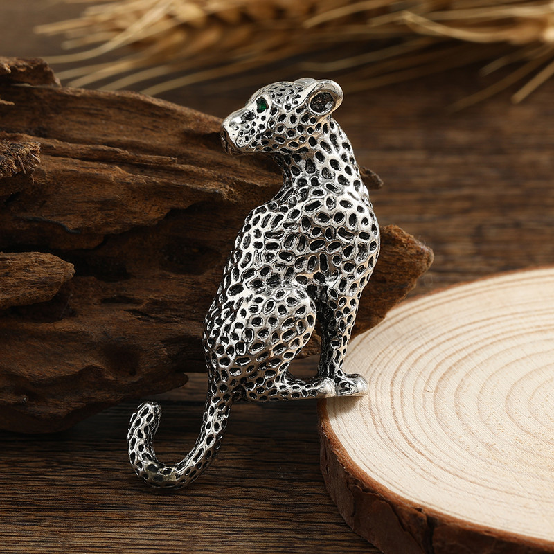 Morkopela Broșe noi de epocă drăguț cu tigru, animale vii, broșă leopard, ace, bijuterii pentru bărbați și femei, prieteni, cadouri de Crăciun