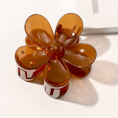 NOU Moda Coreeană Culoarea Bomboanelor Floare Ac de păr Arc Acrilic Agrafe mari pentru gheare de păr pentru femei Fete Accesorii pentru păr Cadouri