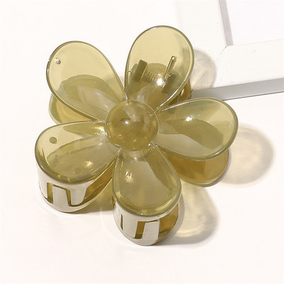 NOU Moda Coreeană Culoarea Bomboanelor Floare Ac de păr Arc Acrilic Agrafe mari pentru gheare de păr pentru femei Fete Accesorii pentru păr Cadouri