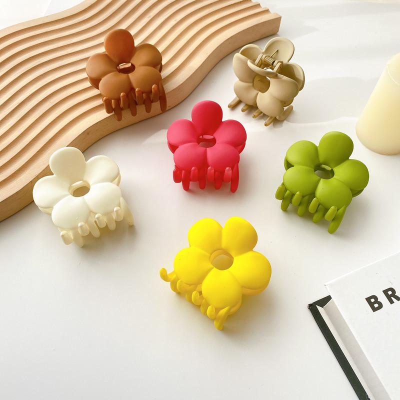 NOU Moda Coreeană Culoarea Bomboanelor Floare Ac de păr Arc Acrilic Agrafe mari pentru gheare de păr pentru femei Fete Accesorii pentru păr Cadouri