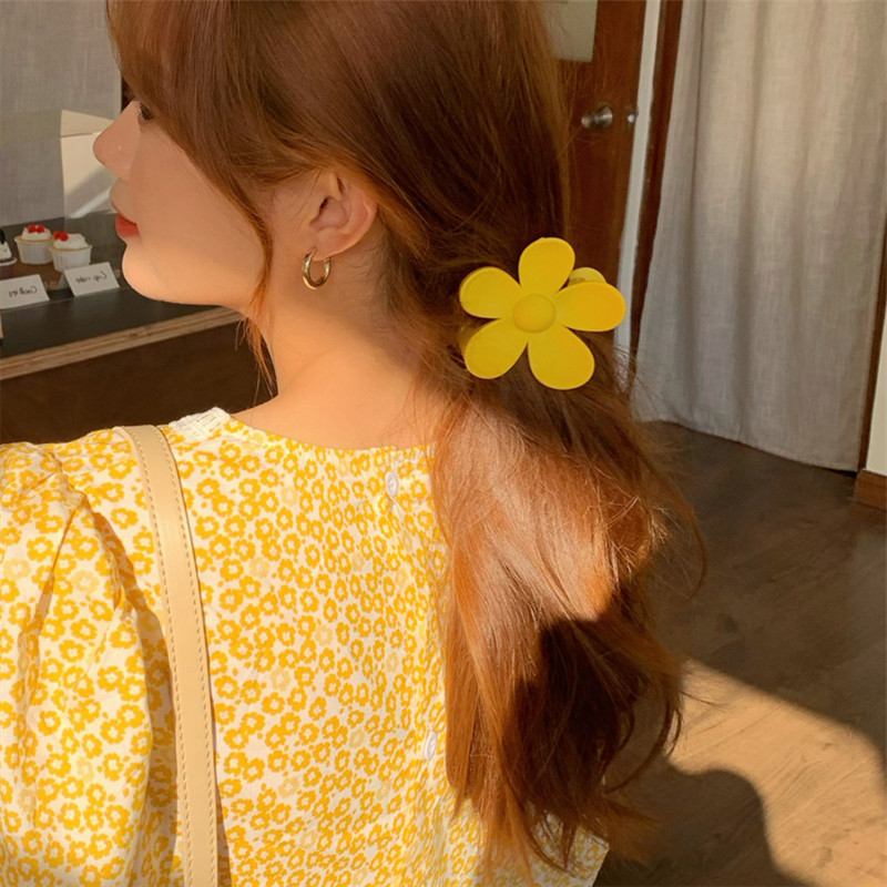 NOU Moda Coreeană Culoarea Bomboanelor Floare Ac de păr Arc Acrilic Agrafe mari pentru gheare de păr pentru femei Fete Accesorii pentru păr Cadouri