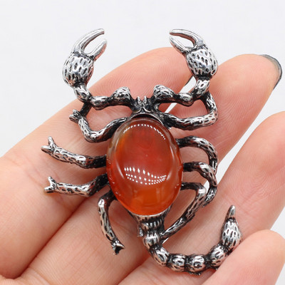 Broșe din piatră naturală Lady Girl Pin Cuarț trandafir Agate Pandantive pentru femei Nunți Banchet Broșe pentru petrecere Ace Cadouri 32x52mm