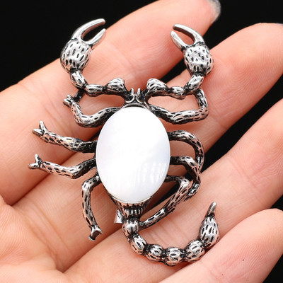 Broșe din piatră naturală Lady Girl Pin Cuarț trandafir Agate Pandantive pentru femei Nunți Banchet Broșe pentru petrecere Ace Cadouri 32x52mm