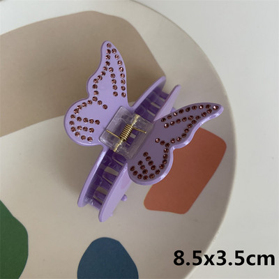 Acetat De Zircon De Lux De Epocă Gheară De Păr Fată Dulce Crab Agrafă De Păr Strasuri Floare Coprica Accesorii De Păr Pentru Femei