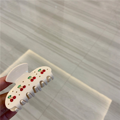 Acetat De Zircon De Lux De Epocă Gheară De Păr Fată Dulce Crab Agrafă De Păr Strasuri Floare Coprica Accesorii De Păr Pentru Femei