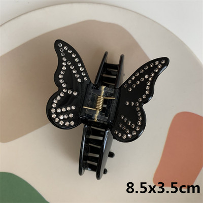 Acetat De Zircon De Lux De Epocă Gheară De Păr Fată Dulce Crab Agrafă De Păr Strasuri Floare Coprica Accesorii De Păr Pentru Femei