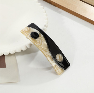 2021 Nou Yin Yang Gheare Acrilic Semicerc Negru Alb Tai Chi Agrafă de păr Agrafă Accesorii pentru păr pentru femei Accesorii pentru păr