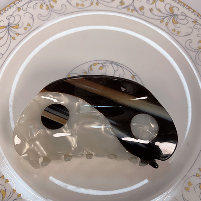 2021 Nou Yin Yang Gheare Acrilic Semicerc Negru Alb Tai Chi Agrafă de păr Agrafă Accesorii pentru păr pentru femei Accesorii pentru păr