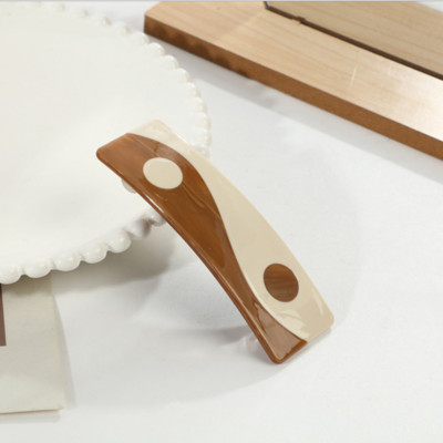 2021 Nou Yin Yang Gheare Acrilic Semicerc Negru Alb Tai Chi Agrafă de păr Agrafă Accesorii pentru păr pentru femei Accesorii pentru păr