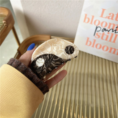 2021 Nou Yin Yang Gheare Acrilic Semicerc Negru Alb Tai Chi Agrafă de păr Agrafă Accesorii pentru păr pentru femei Accesorii pentru păr