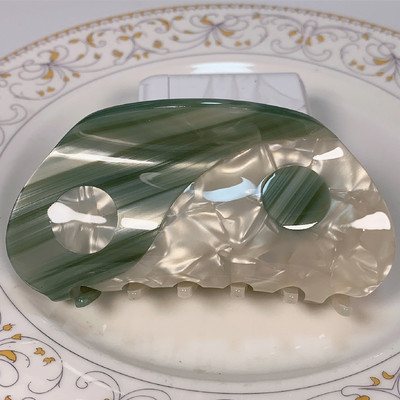 2021 Nou Yin Yang Gheare Acrilic Semicerc Negru Alb Tai Chi Agrafă de păr Agrafă Accesorii pentru păr pentru femei Accesorii pentru păr