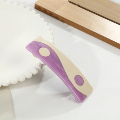 2021 Nou Yin Yang Gheare Acrilic Semicerc Negru Alb Tai Chi Agrafă de păr Agrafă Accesorii pentru păr pentru femei Accesorii pentru păr