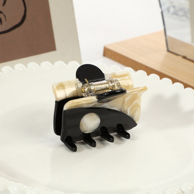 2021 Nou Yin Yang Gheare Acrilic Semicerc Negru Alb Tai Chi Agrafă de păr Agrafă Accesorii pentru păr pentru femei Accesorii pentru păr