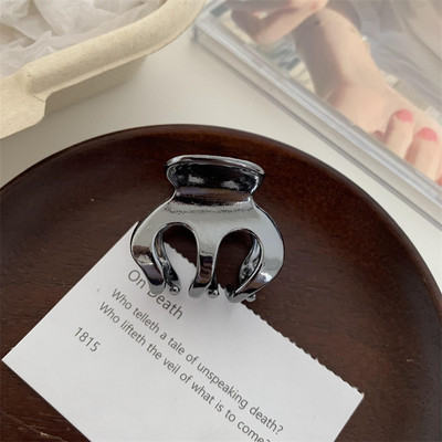 FFLACELL Clip de coadă de cal înaltă, retro, metal, geometrică, New Fashion Cool Girl Mini ac de păr Gheare de păr de dimensiuni mici