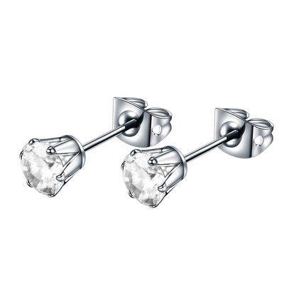 2 buc/lot cercei tip piercing pentru ureche cu zircon, cristal de titan, rotund, pentru femei, Helix ureche, tragus, orelha, piercing la cartilagem, bijuterii