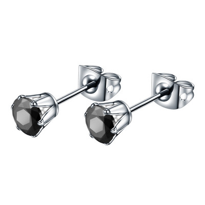 2 buc/lot cercei tip piercing pentru ureche cu zircon, cristal de titan, rotund, pentru femei, Helix ureche, tragus, orelha, piercing la cartilagem, bijuterii