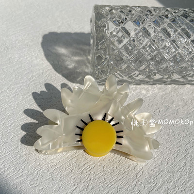 NOU Iregular roșu floare de mac floarea soarelui galben semicerc flori agrafe de păr rechin accesorii pentru cap pentru femei accesorii de păr