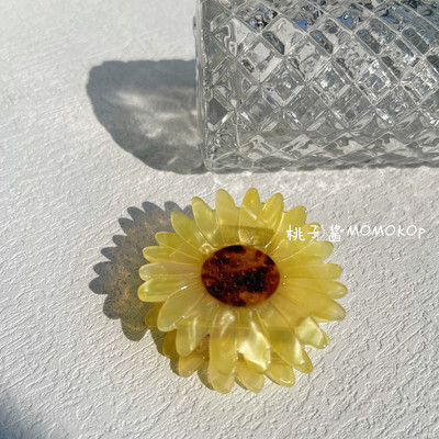 NOU Iregular roșu floare de mac floarea soarelui galben semicerc flori agrafe de păr rechin accesorii pentru cap pentru femei accesorii de păr