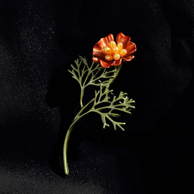 2021 Nouă broșă de culoare verde email, perle, flori, vintage, pentru femei, fete, accesorii pentru haine