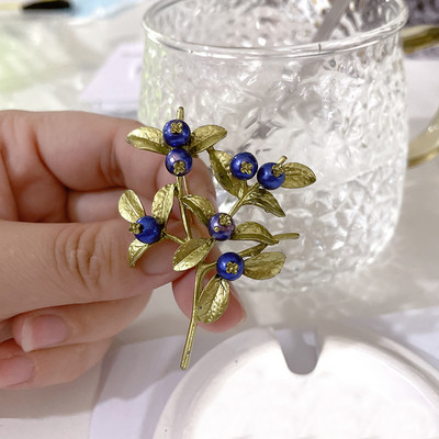 2021 Nouă broșă de culoare verde email, perle, flori, vintage, pentru femei, fete, accesorii pentru haine