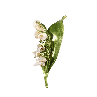 2021 Nouă broșă de culoare verde email, perle, flori, vintage, pentru femei, fete, accesorii pentru haine