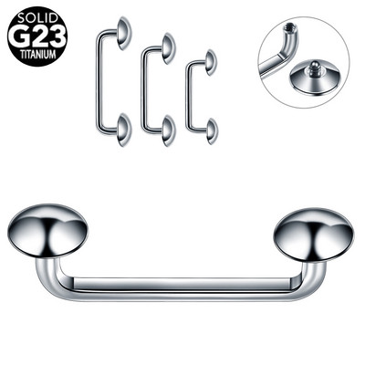 10 buc/lot titan 4mm și 5mm filet intern cristal bijuterie suprafață barbell piercing 14G micro dermal ancoră micro piercing bijuterii