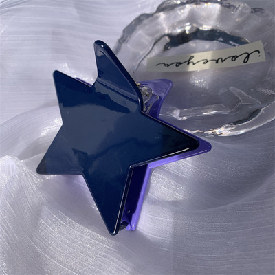 Slatka zvjezdana ukosnica Djevojka Dvobojna spajalica Acetat Crab kopča za kosu Šljokice Sjajna kandža za kosu Ženski dodaci za kosu