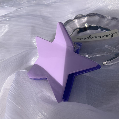 Slatka zvjezdana ukosnica Djevojka Dvobojna spajalica Acetat Crab kopča za kosu Šljokice Sjajna kandža za kosu Ženski dodaci za kosu