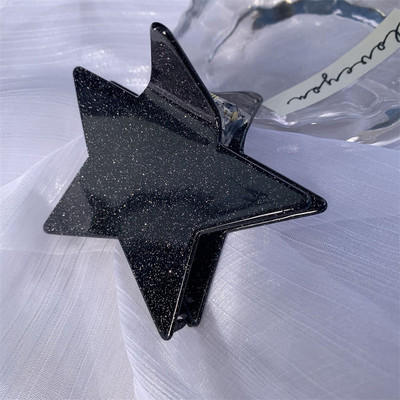 Slatka zvjezdana ukosnica Djevojka Dvobojna spajalica Acetat Crab kopča za kosu Šljokice Sjajna kandža za kosu Ženski dodaci za kosu