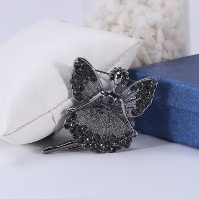 Broșă din aliaj cu înger drăguț, 4 culori, pentru femei, fete, email, retro, strasuri, îmbrăcăminte de nuntă, ace de rever, broșe, bijuterii, cadou