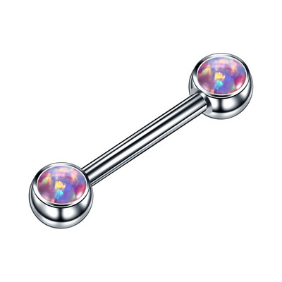 1PC G23 Titan CZ štitnik za bradavice Prstenovi za uteg Mamilo Piercings Opal Prstenovi za jezik Šipka Seksi ženski piercing Držač za nakit 14G