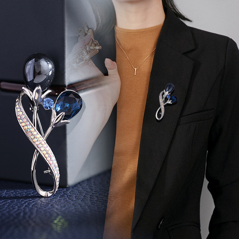 Stil palače temperament dizajn smisao broš od kamenčića osobnost trendi atmosfera nakit odijelo haljina igla ženska