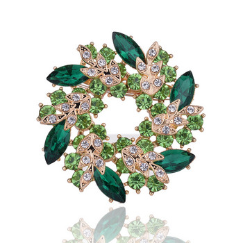 TODOX NEW Crystal Rhinestone Flower Brooch Pins Бижута Жени Булка Сватбени брошки за Шал Рокля Аксесоари за дрехи