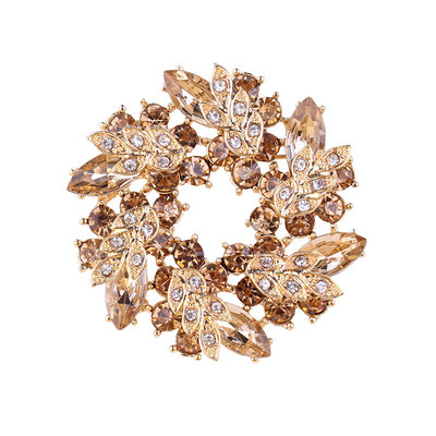 TODOX NOVO Kristalni broš s vještačkim dijamantom Cvjetni broš Igle Nakit Žene Nevjesta Vjenčani broševi za šal Haljina Dodaci za odjeću