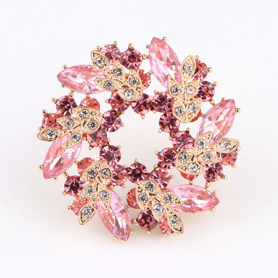 TODOX NOVO Kristalni broš s vještačkim dijamantom Cvjetni broš Igle Nakit Žene Nevjesta Vjenčani broševi za šal Haljina Dodaci za odjeću