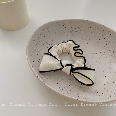 Ženske gumice za kosu, bijele rezance Ženske držače za konjski rep, mašna, gumica, štipaljka, bijela dodaci za kosu, pokrivala za glavu