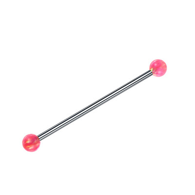 1PC G23 Titanium Opal Industrial Barbell Naušnice Piercing Duga šipka Hrskavica Scaffold Bar Piercing Helix Tragus Nakit 14G
