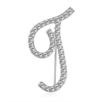 Rinhoo 1buc AZ 26 litere inițiale broșă cu strass femei ornament de modă pentru haine geanta farmec accesorii