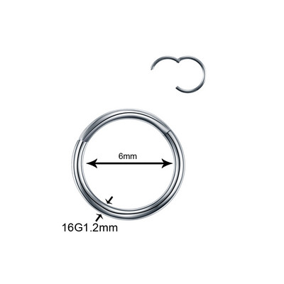 50 kom/lot Titanski zglobni segment Nos Uho Pregrada Prstenovi Usne Nos Obrve Bradavice Klikači Hrskavica Tragus Piercing Nakit za tijelo