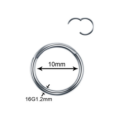 50 kom/lot Titanski zglobni segment Nos Uho Pregrada Prstenovi Usne Nos Obrve Bradavice Klikači Hrskavica Tragus Piercing Nakit za tijelo