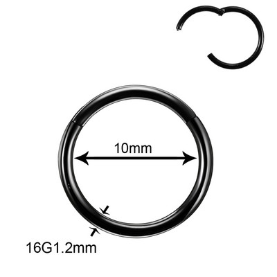 50 kom/lot Titanski zglobni segment Nos Uho Pregrada Prstenovi Usne Nos Obrve Bradavice Klikači Hrskavica Tragus Piercing Nakit za tijelo