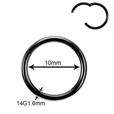 50 kom/lot Titanski zglobni segment Nos Uho Pregrada Prstenovi Usne Nos Obrve Bradavice Klikači Hrskavica Tragus Piercing Nakit za tijelo