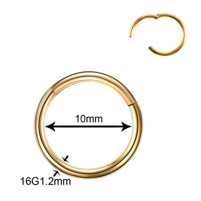 50 kom/lot Titanski zglobni segment Nos Uho Pregrada Prstenovi Usne Nos Obrve Bradavice Klikači Hrskavica Tragus Piercing Nakit za tijelo