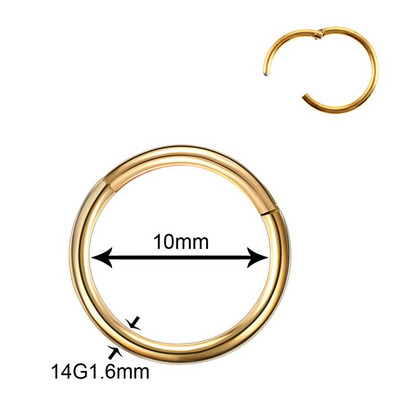 50 kom/lot Titanski zglobni segment Nos Uho Pregrada Prstenovi Usne Nos Obrve Bradavice Klikači Hrskavica Tragus Piercing Nakit za tijelo