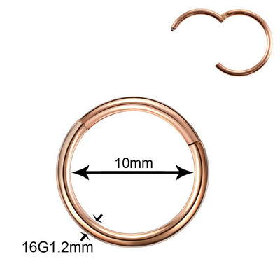 50 kom/lot Titanski zglobni segment Nos Uho Pregrada Prstenovi Usne Nos Obrve Bradavice Klikači Hrskavica Tragus Piercing Nakit za tijelo